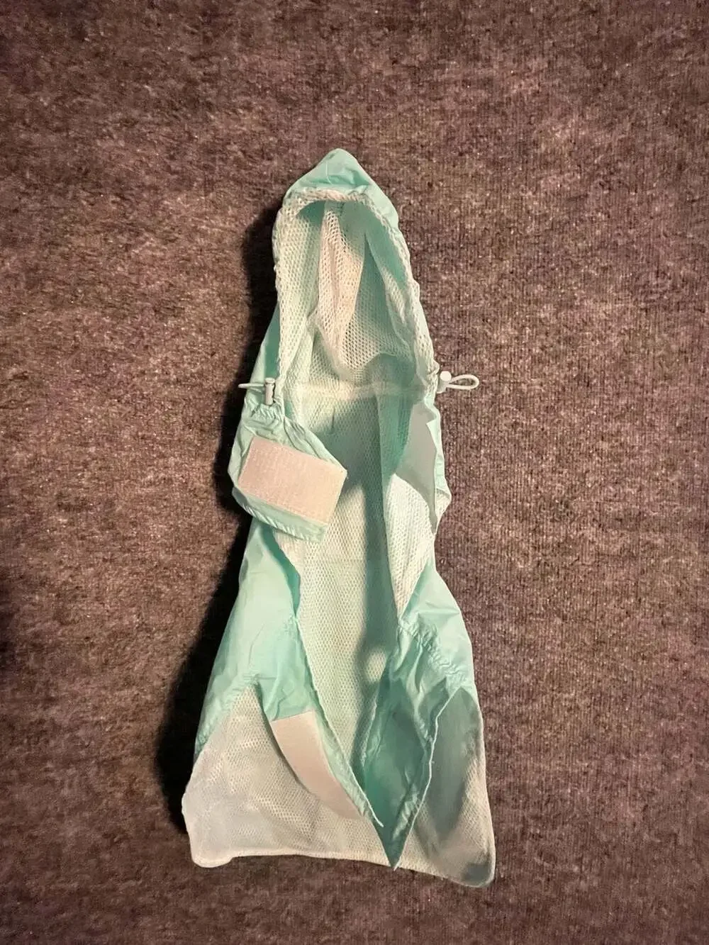 Zach & Zoey Mint Hooded Dog Raincoat With Pocket 003-031